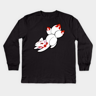 Cutie Kitsune Kids Long Sleeve T-Shirt